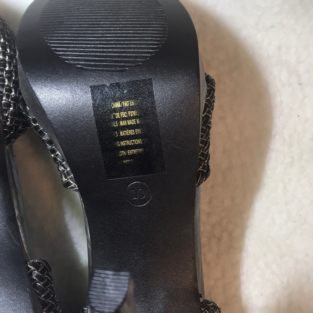 Mark. Silver & Black Heels - Picture 5 of 6